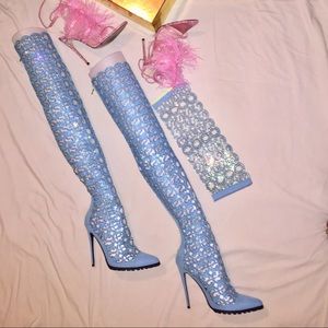 BOSS thigh high boots